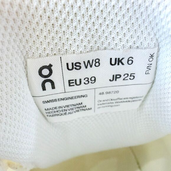 On THE ROGER Pro Women 8 White Cobalt Blue Professional Tennis Carbon Plate - Picture 9 of 10